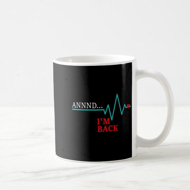 Caneca De Café E Eu Estou De Volta, Doenças Cardíacas Coronárias  (Direita)