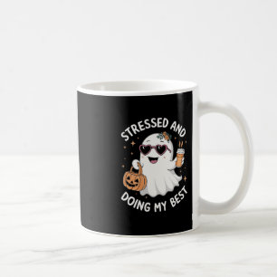 Caneca De Café E Fazendo O Meu Mais Engraçado Café De Halloween D
