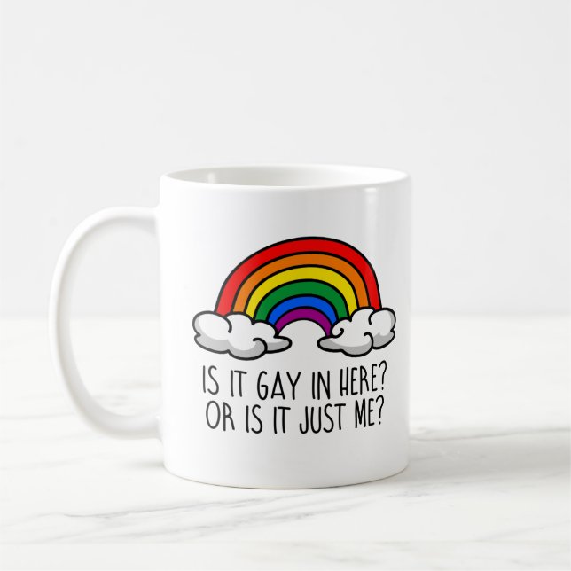 CANECA DE CAFÉ É GAY AQUI DENTRO OU SOU EU (Esquerda)
