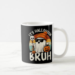 Caneca De Café É Halloween Bruh Boo Fantasma Abóbora Fantasia Men