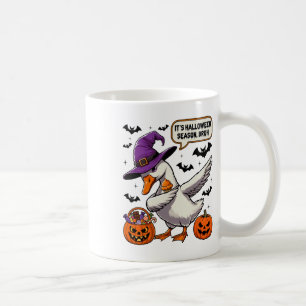 Caneca De Café É Halloween Season Bruh Funny Goose Costume Spo