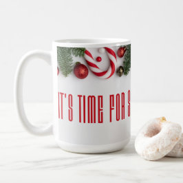 CANECA DE CAFÉ É HORA DE ALGO AQUECIMENTO