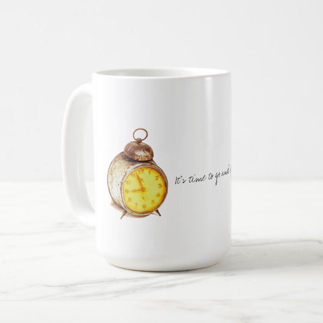 Caneca De Café É hora de ir e conquistar esta Copa de Mug (Frente Esquerda)