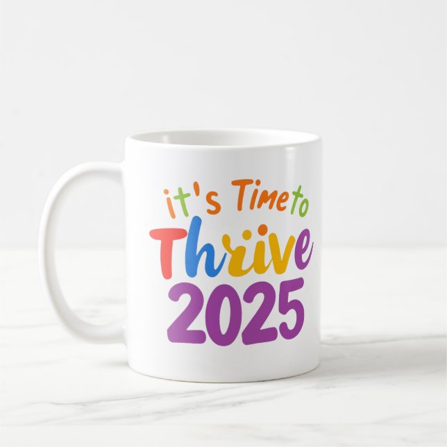 Caneca De Café É hora de prosperar 2025 (Esquerda)