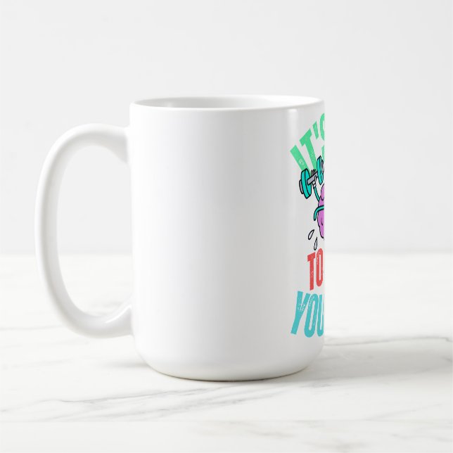 Caneca De Café É hora de treinar sua mente (Esquerda)