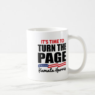 Caneca De Café É Hora de Virar a Página Kamala Harris Política S
