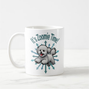 Caneca De Café É hora do Zoomie Bichon Frise