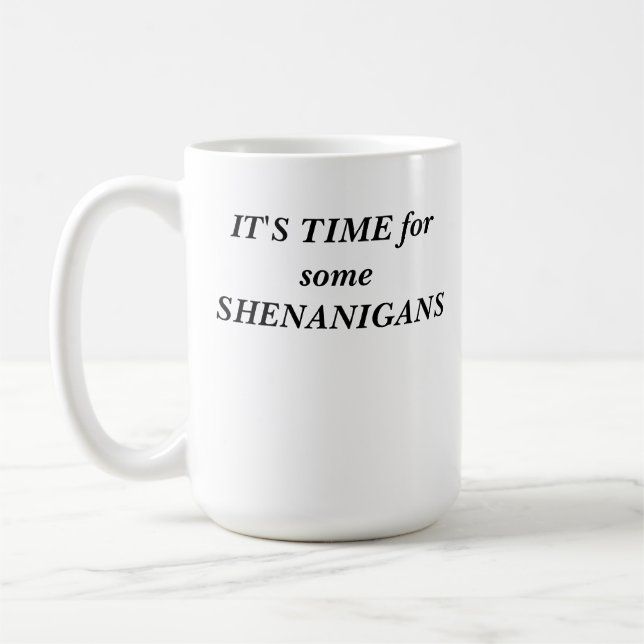 Caneca De Café É HORA Mug (Esquerda)