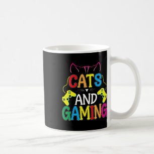 Caneca De Café E Jogos Para O Amante De Gatos Jogador De Video Ga