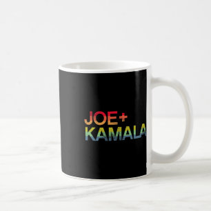 Caneca De Café E Kamala Bold Retro Rainbow Pride Biden Harris