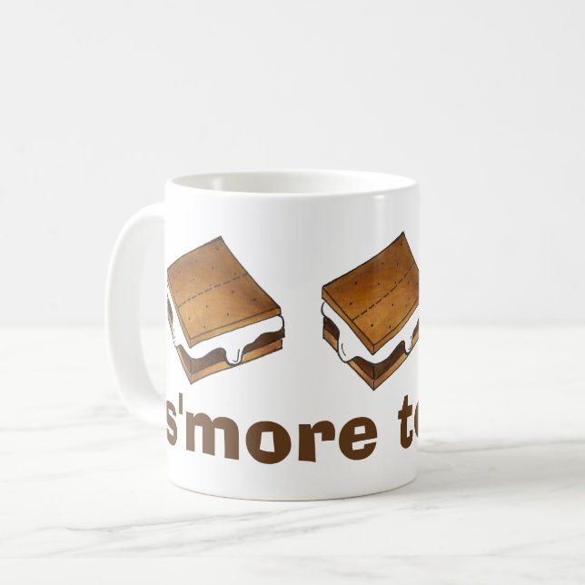 Caneca De Café É Mais Para Amar Campfire S'mores Foodie Camp Mug (Frente Esquerda)