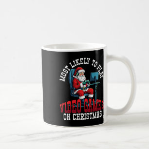 Caneca De Café É Mais Provável Jogar Videos games No Natal
