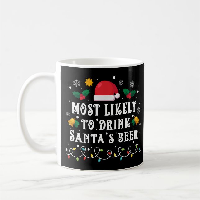 Caneca De Café É mais provável que beba Papais noeis (Esquerda)