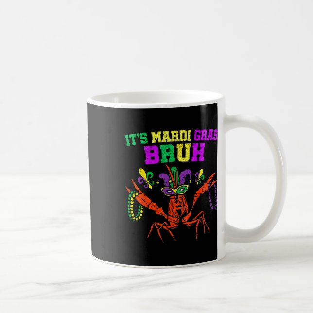 Caneca De Café É Mardi Gras Bruh Engraçado Carnaval Kid M (Direita)