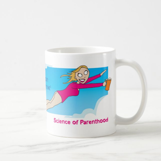 Caneca De Café E=MC2: Cafeína de Energy=Mom x esquadrada! (Direita)