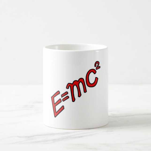 Caneca De Café E = mc² – Modo Gênio Ativado (Centro)