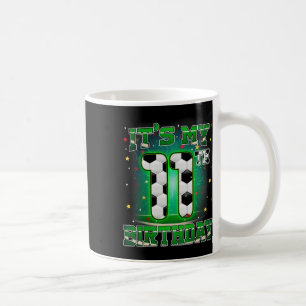 Caneca De Café É Meu 11º Aniversário Menino Futebol 11 Anos De Id