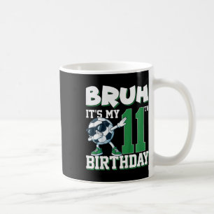 Caneca De Café É meu 11º aniversário, menino, futebol, futebol 11