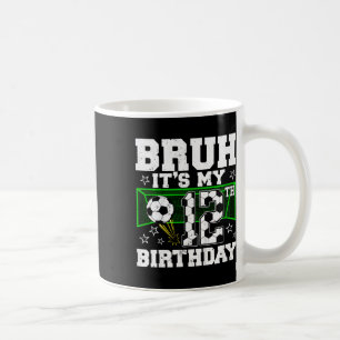 Caneca De Café É Meu 12º Aniversário Menino Futebol 12 Anos de Id