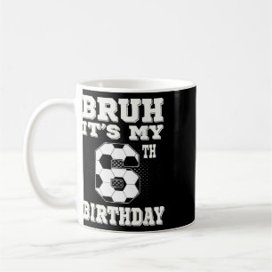 Caneca De Café É Meu 6º Aniversário 6 Anos Futebol Crianças