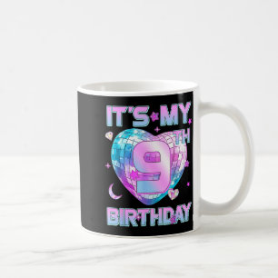 Caneca De Café É meu 9º aniversário menina de 9 anos Kp Bday