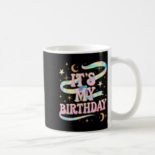 Caneca De Café É Meu Aniversário Garotas Mulheres Groovy Coquette