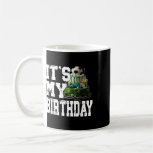 Caneca De Café É Meu Aniversário Jogadores de Futebol Aniversário