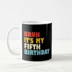 Caneca De Café É Meu Quinto Aniversário Menina Menino De 5 Anos