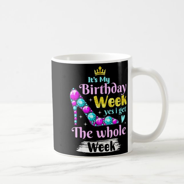 Caneca De Café É Minha Semana de Aniversário Sim Eu Fico Com a Se (Direita)