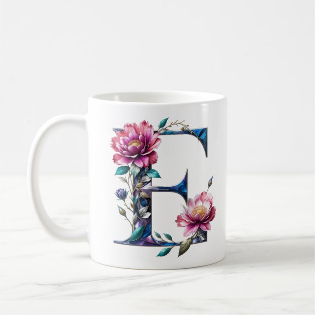 Caneca De Café E Mug de café - Design floral para doação (Esquerda)