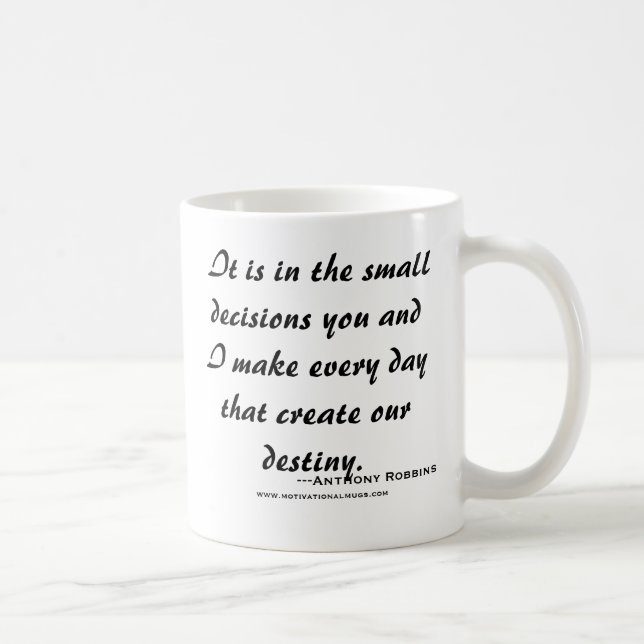 Caneca De Café É nas decisões pequenas você e eu faço o ev… (Direita)