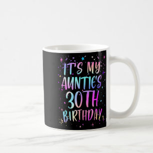 Caneca De Café É o 30º Aniversário da Minha Tia Colorido Feliz 30