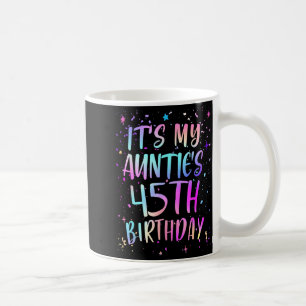 Caneca De Café É o 45º Aniversário da Minha Tia Colorido Feliz 45