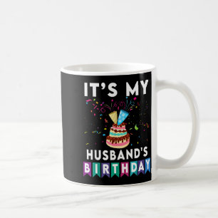 Caneca De Café É o Aniversário do Marido Design de Correspondênci