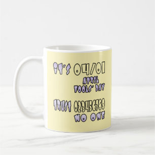 Caneca De Café É o dia dos tolos de abril