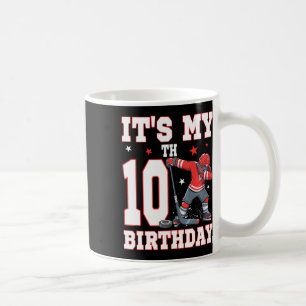 Caneca De Café É o Meu 10º Aniversário Menino Hóquei no Gelo Dabb