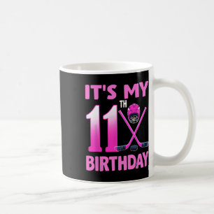 Caneca De Café É o meu 11º aniversário menina hóquei no gelo 11 a