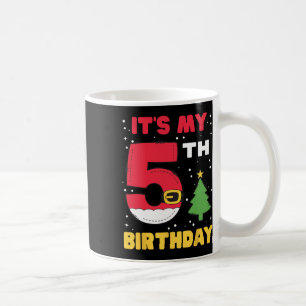 Caneca De Café É o meu 5º aniversário de Natal 5 anos de idade Pa