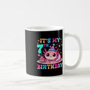 Caneca De Café É O Meu 7 Aniversário Do Axolotl De 7 Anos Axol