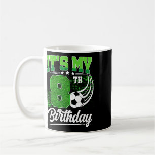 Caneca De Café É o meu 8º aniversário menino futebol Ll 8 anos de