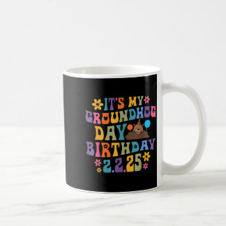 Caneca De Café É o Meu Chapéu de Aniversário do Dia do Marmoto En