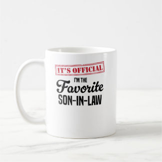 Caneca De Café É oficial eu sou o genro favorito