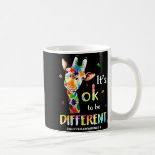 Caneca De Café É Ok Ser Diferente Girafa de Conscientização do Au