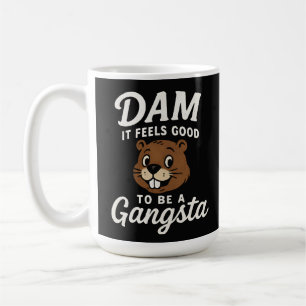 Caneca De Café É Ótimo Gangsta Castor Engraçado