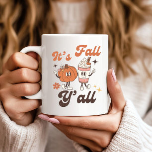 Caneca De Café É Outono, Pessoal! Café com Tempero de Abóbora