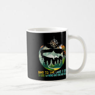 Caneca De Café E Para O Lago Eu Vou Para Perder Minha Mente Acamp
