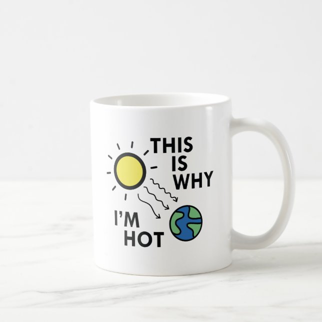 Caneca De Café É por isso que estou quente (Direita)