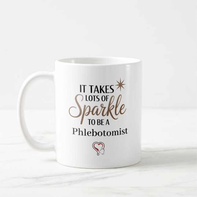 Caneca De Café É Preciso Brilho para Ser um Flebotomista Personal (Esquerda)