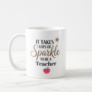 Caneca De Café É preciso brilho para ser um professor Personaliza
