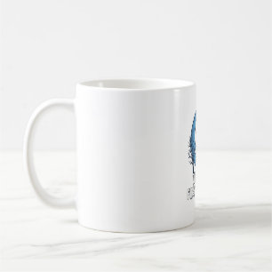 Caneca De Café É Primeiro Fantasma de Halloween Lua Crescente Mor